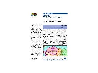 Information Map Three Caribou Herds In Arctic Refuge 2003 04 00643 Photo Small Wildlife